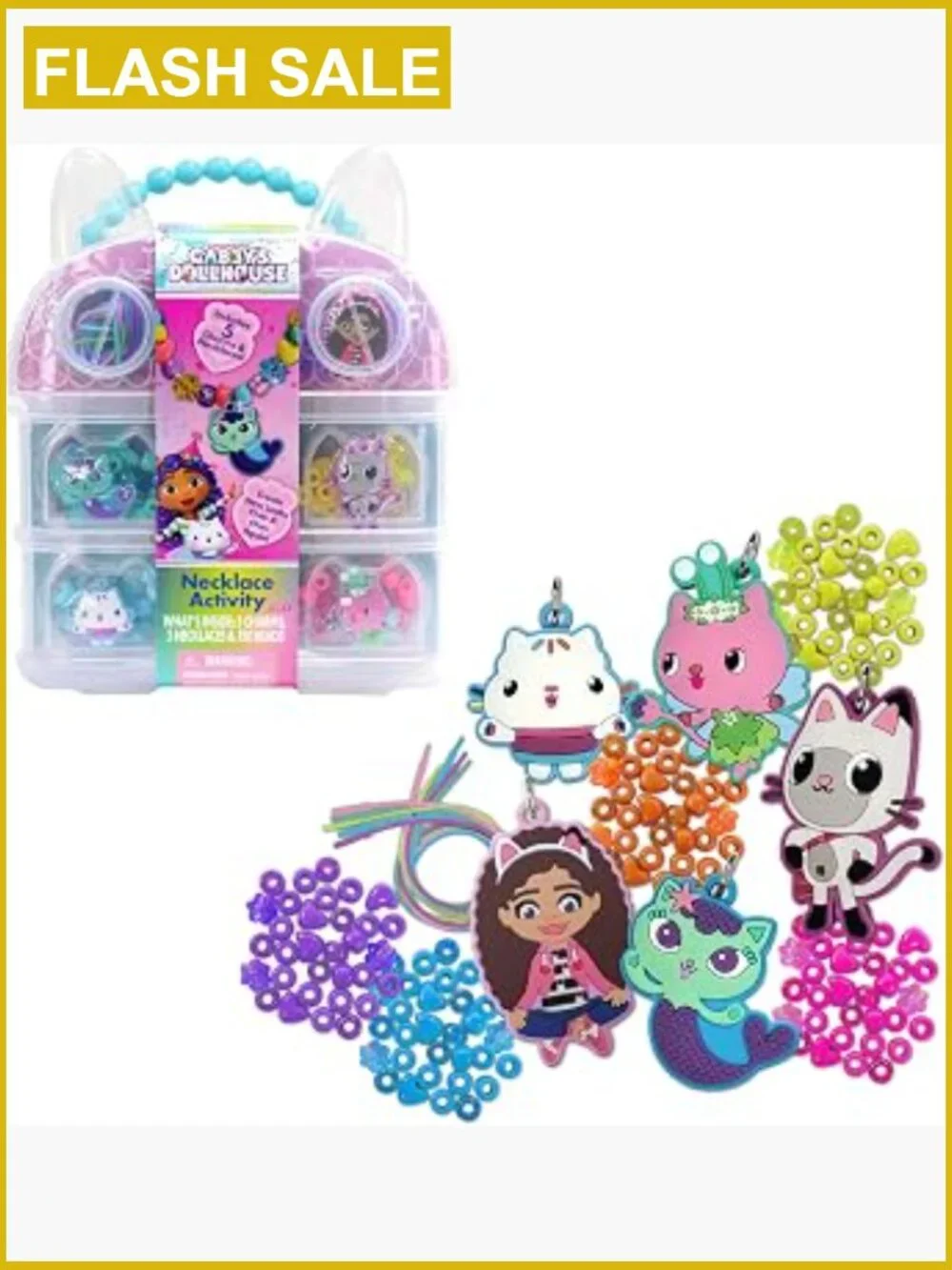 DIY Necklace Craft Kit with Charms & Beads